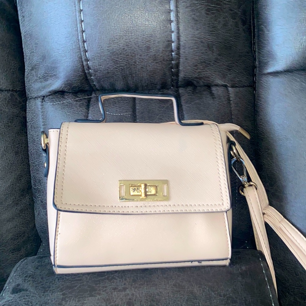 Blush pink clutch/crossbody purse